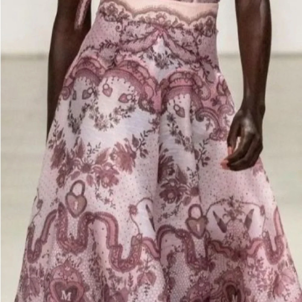 Designer-Style Pink Ruffled Two-Piece Dress Set - Picture 7 of 10